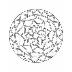 Dibujo para colorear: Mandalas Fáciles (Mandalas) #209883 - Dibujos para Colorear e Imprimir Gratis