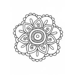 Dibujo para colorear: Mandalas Flores (Mandalas) #117034 - Dibujos para colorear