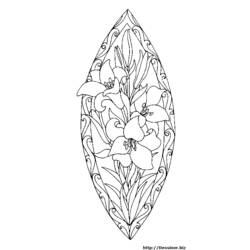Dibujo para colorear: Mandalas Flores (Mandalas) #117066 - Dibujos para colorear
