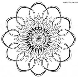 Dibujo para colorear: Mandalas Flores (Mandalas) #117143 - Dibujos para Colorear e Imprimir Gratis
