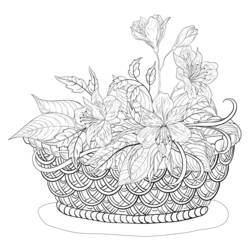 Dibujo para colorear: Mandalas Flores (Mandalas) #117149 - Dibujos para colorear