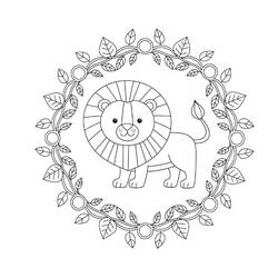 Dibujo Mandalas Leones (Mandalas) #220814 para imprimir y colorear