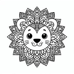 Dibujo Mandalas Leones (Mandalas) #220816 para imprimir y colorear