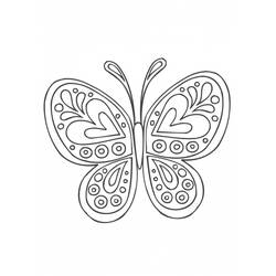 Dibujo para colorear: Mandalas Mariposa (Mandalas) #117381 - Dibujos para colorear