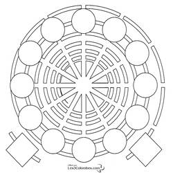 Dibujo para colorear: Mandalas para niños (Mandalas) #124121 - Dibujos para Colorear e Imprimir Gratis