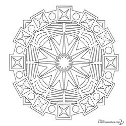 Dibujo para colorear: Mandalas para niños (Mandalas) #124133 - Dibujos para Colorear e Imprimir Gratis