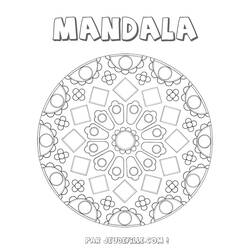 Dibujo para colorear: Mandalas para niños (Mandalas) #124350 - Dibujos para Colorear e Imprimir Gratis
