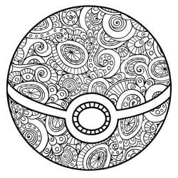 Dibujo para colorear: Mandalas Pokémon (Mandalas) #174023 - Dibujos para Colorear e Imprimir Gratis
