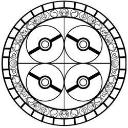 Dibujo para colorear: Mandalas Pokémon (Mandalas) #174024 - Dibujos para Colorear e Imprimir Gratis