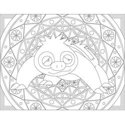 Dibujo para colorear: Mandalas Pokémon (Mandalas) #174046 - Dibujos para Colorear e Imprimir Gratis