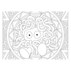 Dibujo para colorear: Mandalas Pokémon (Mandalas) #174054 - Dibujos para Colorear e Imprimir Gratis