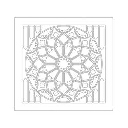 Dibujo Rosetón (Mandalas) #193002 para imprimir y colorear