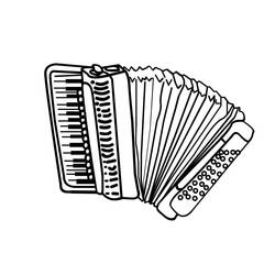 Dibujo para colorear: Acordeón (Música) #176857 - Dibujos para Colorear e Imprimir Gratis