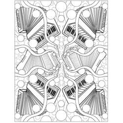 Dibujo para colorear: Acordeón (Música) #176872 - Dibujos para Colorear e Imprimir Gratis