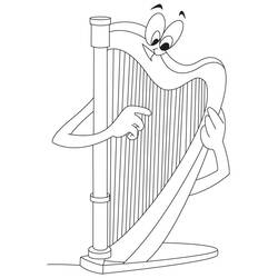 Dibujo para colorear: Arpa (Música) #176966 - Dibujos para Colorear e Imprimir Gratis