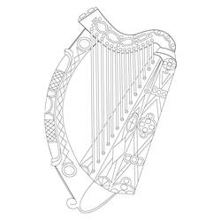 Dibujo para colorear: Arpa (Música) #176972 - Dibujos para Colorear e Imprimir Gratis
