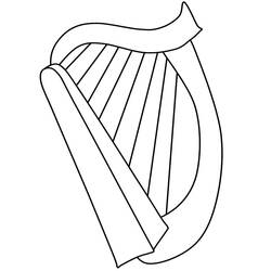 Dibujo para colorear: Arpa (Música) #176973 - Dibujos para Colorear e Imprimir Gratis