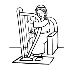 Dibujo para colorear: Arpa (Música) #176979 - Dibujos para Colorear e Imprimir Gratis