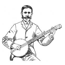 Dibujos para colorear: Banjo - Dibujos para Colorear e Imprimir Gratis