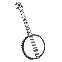 Dibujo para colorear: Banjo (Música) #176952 - Dibujos para Colorear e Imprimir Gratis