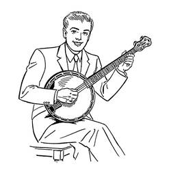 Dibujo para colorear: Banjo (Música) #176954 - Dibujos para Colorear e Imprimir Gratis