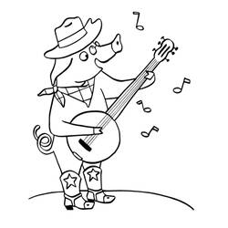 Dibujo para colorear: Banjo (Música) #176955 - Dibujos para Colorear e Imprimir Gratis