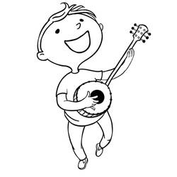 Dibujo para colorear: Banjo (Música) #176956 - Dibujos para Colorear e Imprimir Gratis