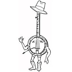 Dibujo para colorear: Banjo (Música) #176959 - Dibujos para Colorear e Imprimir Gratis