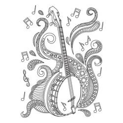 Dibujo para colorear: Banjo (Música) #176960 - Dibujos para Colorear e Imprimir Gratis