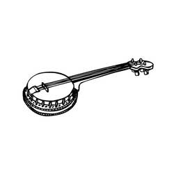 Dibujo para colorear: Banjo (Música) #176962 - Dibujos para Colorear e Imprimir Gratis