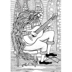 Dibujo para colorear: Guitarra (Música) #173145 - Dibujos para Colorear e Imprimir Gratis