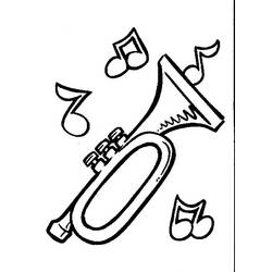 Dibujo para colorear: Instrumentos musicales (Música) #167116 - Dibujos para Colorear e Imprimir Gratis
