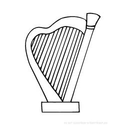 Dibujo para colorear: Instrumentos musicales (Música) #167120 - Dibujos para Colorear e Imprimir Gratis
