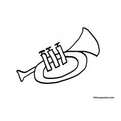 Dibujo para colorear: Instrumentos musicales (Música) #167132 - Dibujos para Colorear e Imprimir Gratis