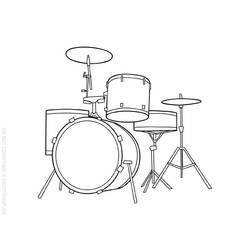 Dibujo para colorear: Instrumentos musicales (Música) #167138 - Dibujos para Colorear e Imprimir Gratis