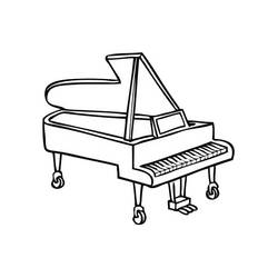 Dibujo para colorear: Instrumentos musicales (Música) #167175 - Dibujos para Colorear e Imprimir Gratis