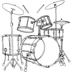 Dibujo para colorear: Instrumentos musicales (Música) #167234 - Dibujos para Colorear e Imprimir Gratis