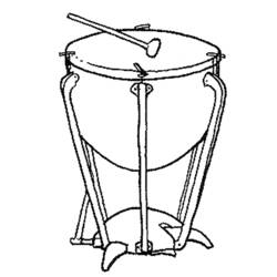 Dibujo para colorear: Instrumentos musicales (Música) #167292 - Dibujos para Colorear e Imprimir Gratis
