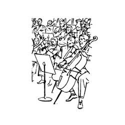 Dibujo Instrumentos musicales (Música) #167341 para imprimir y colorear