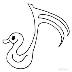 Dibujo para colorear: Notas Musicales (Música) #176878 - Dibujos para Colorear e Imprimir Gratis