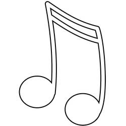 Dibujo para colorear: Notas Musicales (Música) #176879 - Dibujos para Colorear e Imprimir Gratis