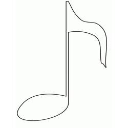 Dibujos para colorear: Notas Musicales - Dibujos para Colorear e Imprimir Gratis