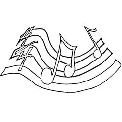 Dibujo para colorear: Notas Musicales (Música) #176890 - Dibujos para Colorear e Imprimir Gratis
