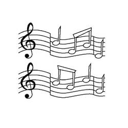 Dibujo para colorear: Notas Musicales (Música) #176891 - Dibujos para Colorear e Imprimir Gratis