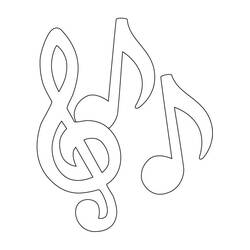 Dibujo para colorear: Notas Musicales (Música) #176898 - Dibujos para Colorear e Imprimir Gratis