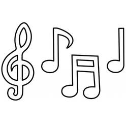 Dibujo para colorear: Notas Musicales (Música) #176899 - Dibujos para Colorear e Imprimir Gratis