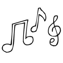Dibujo para colorear: Notas Musicales (Música) #176900 - Dibujos para Colorear e Imprimir Gratis