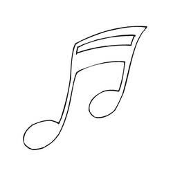 Dibujo para colorear: Notas Musicales (Música) #176901 - Dibujos para Colorear e Imprimir Gratis