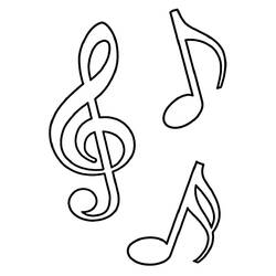 Dibujo para colorear: Notas Musicales (Música) #218752 - Dibujos para Colorear e Imprimir Gratis
