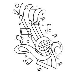 Dibujo para colorear: Notas Musicales (Música) #218754 - Dibujos para Colorear e Imprimir Gratis